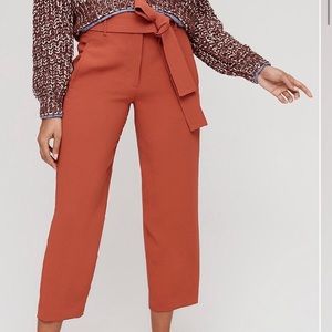 Wilfred Tie-Front Pant (burnt orange) Size 6
